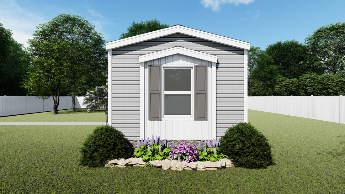 The TOPAZ Exterior. This Manufactured Mobile Home features 3 bedrooms and 2 baths.