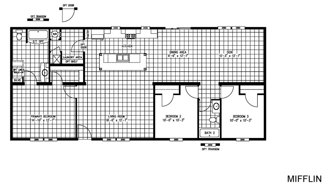 The MIFFLIN 6028-942 Floor Plan