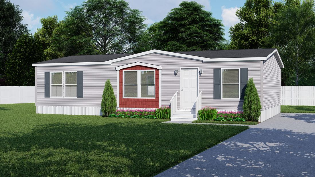 The GREENWOOD 4428-440 Exterior. This Manufactured Mobile Home features 3 bedrooms and 2 baths.