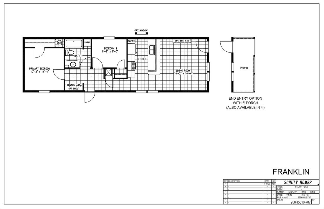 The FRANKLIN 5616-706 Floor Plan