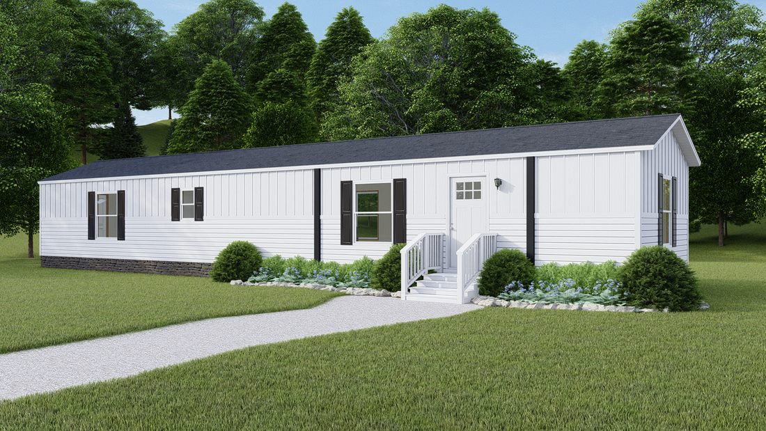 The TIDE 7216-1668 Exterior. This Manufactured Mobile Home features 2 bedrooms and 2 baths.