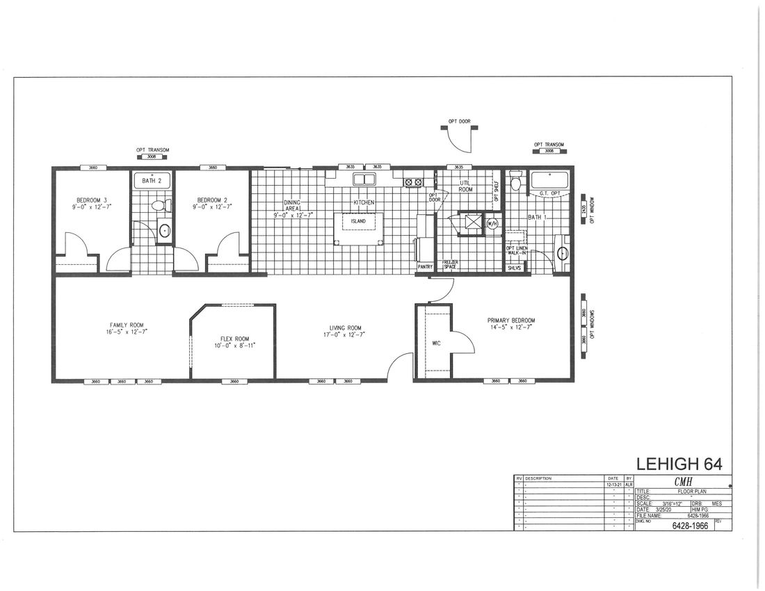 The LEHIGH 5628-1965 Floor Plan